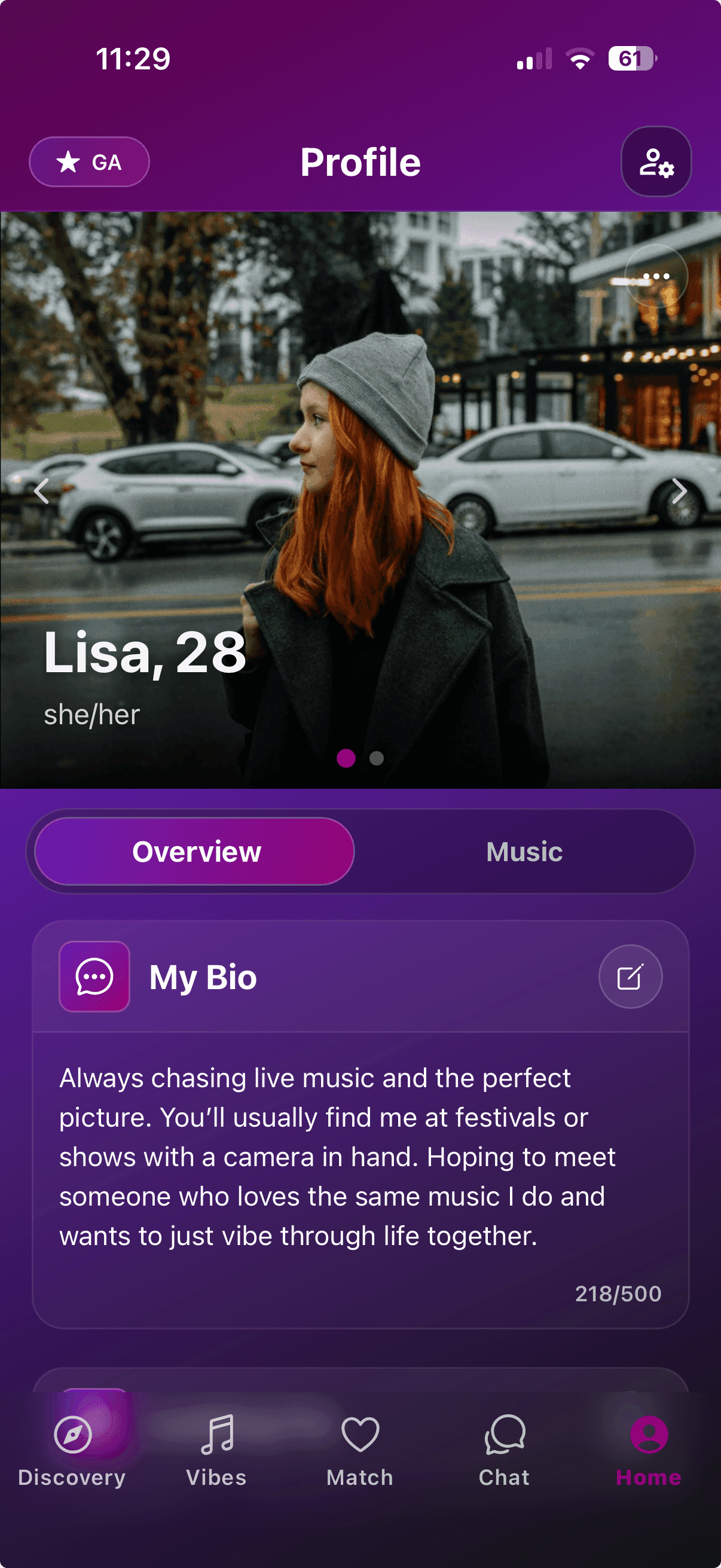 Synceria app front screen