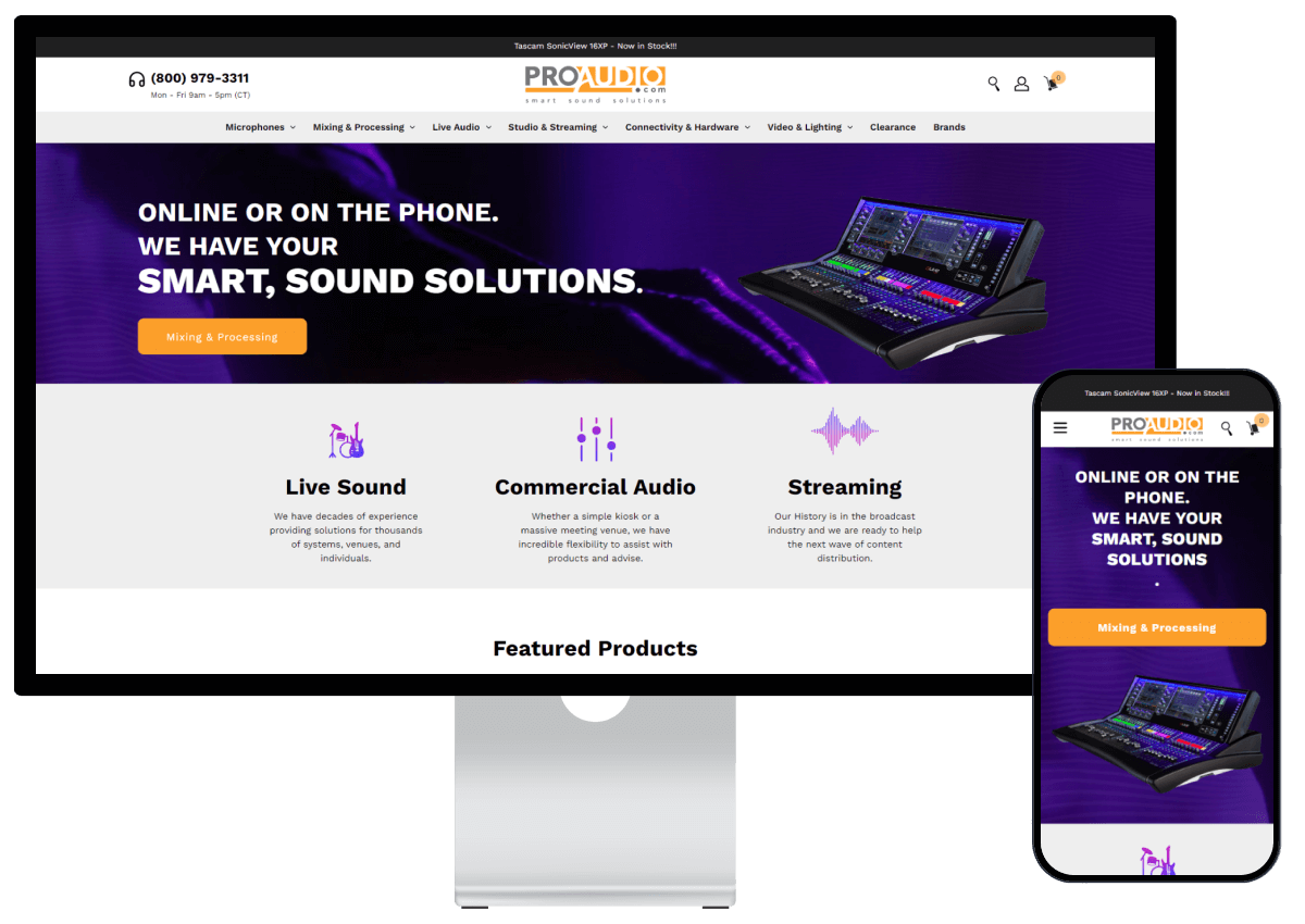 ProAudio.com professional audio website